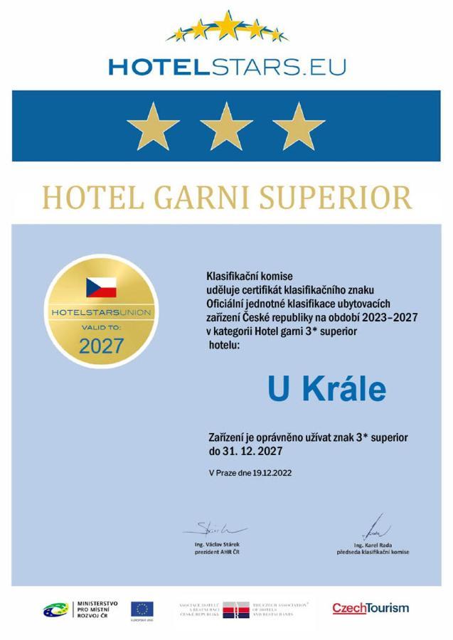Hotel U Krále Jicin Exterior foto